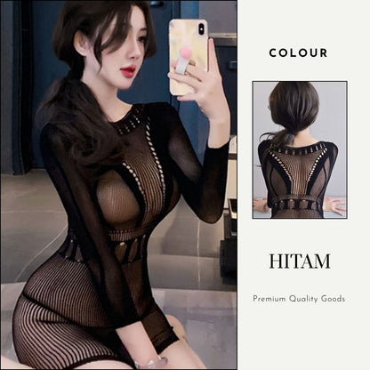 Pekanbaru Dv-195 Lingerie Atasan Wanita Odile Pas Body Baju Tidur Wanita Longnight