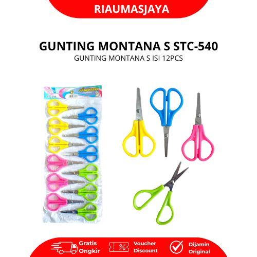 Pekanbaru Gunting Montana Warna Warni Ukuran S