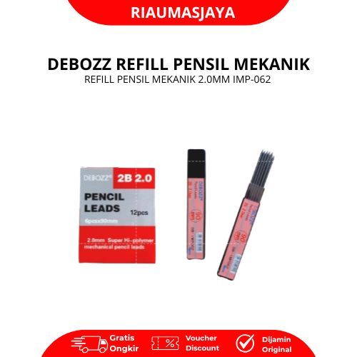 Pekanbaru Refil Pensil Mekanik / Isi Ulang Pensil Debozz 2.0Mm