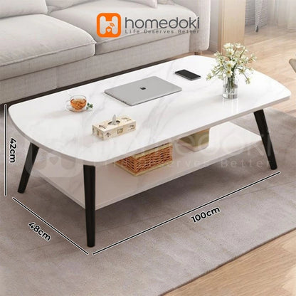 Pekanbaru Homedoki Meja Tamu / Coffee Table / Meja Kopi / Meja Coffee Minimalis / Meja Tamu Minimalis Modern / Meja Minimalis