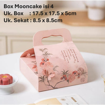Pekanbaru Mooncake Hampers Box/ Kotak Kue Bulan Tenteng Isi 4 Pcs & 6 Pcs - 75 -100Gr