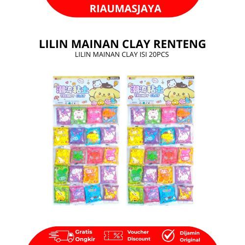 Pekanbaru Lilin Mainan Clay Renteng