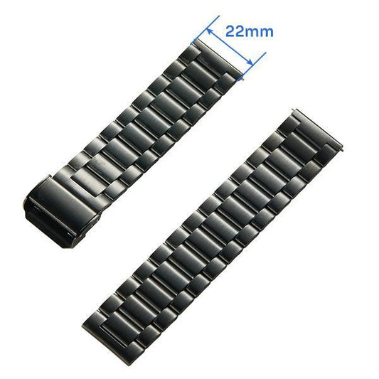 Pekanbaru Robot Universal Smartwatch Strap 22Mm For Robot & Vivan Smart Watch Silicone / Leather / Woven / Metal Premium Tali Jam Tangan 22Mm Original - Woven Black