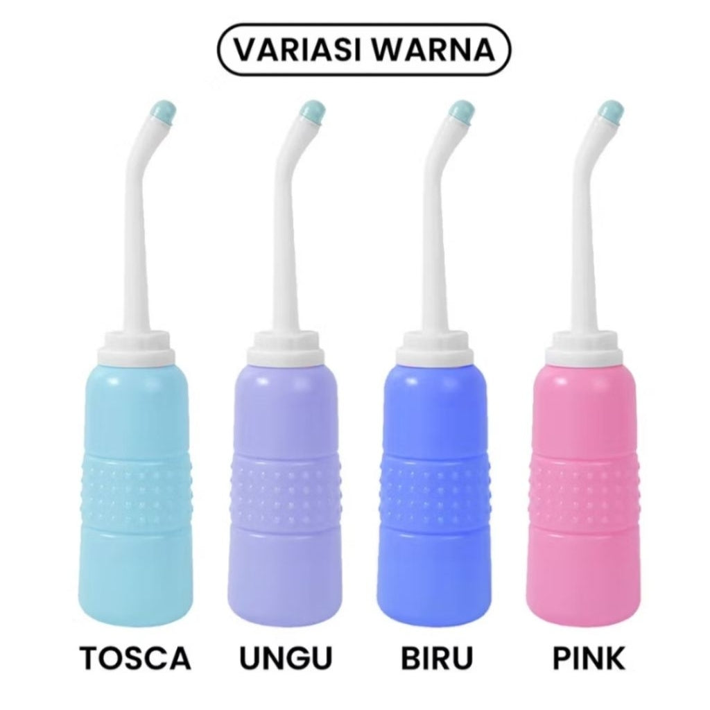 Pekanbaru Semprotan Toilet Portable Travel Bidet Sprayer 450Ml Blue