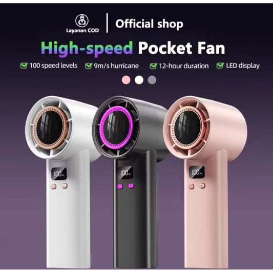 Pekanbaru Kipas Angin 50000Mah Mini Portable Usb Genggam Layar Led Angin