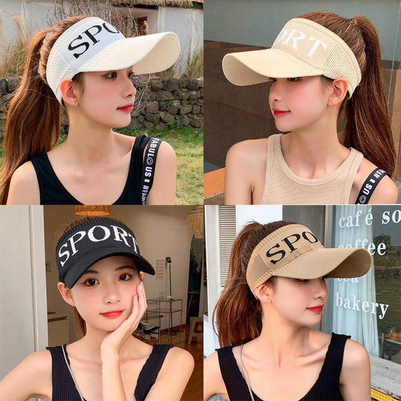 [littlecrab] Topi Olahraga Sport Rajut Topi Golf Tennis Lari Senam Bahan Karet Katun Elastis Sporty Hat Cap