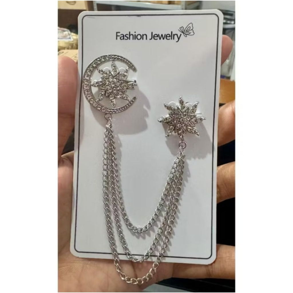 Bros Pin Melayu Bros Rantai Baju Atasan Pria Kebaya Kutubaru Wanita