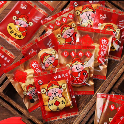 Pekanbaru Plastik Cookies / Nastar Imlek / Cny Non-Seal Ukuran Besar Per Pack
