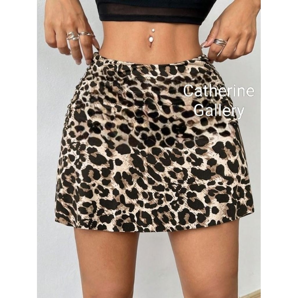 Pekanbaru Rok Mini Motif Leopard