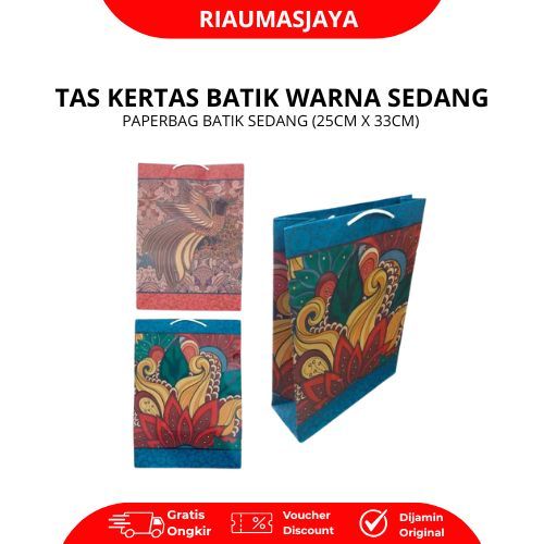 Pekanbaru Paper Bag Batik Warna Sedang