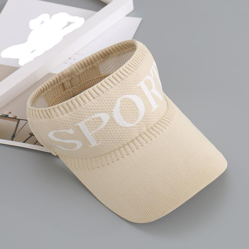 [littlecrab] Topi Olahraga Sport Rajut Topi Golf Tennis Lari Senam Bahan Karet Katun Elastis Sporty Hat Cap