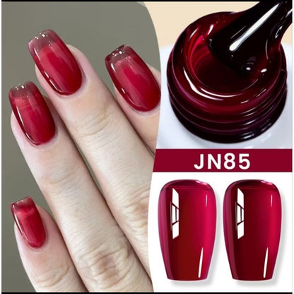 Pekanbaru [Bpom] Born Pretty 10Ml Wine Red Jelly Gel Polish Red Kutek Gel Classic Red Gel