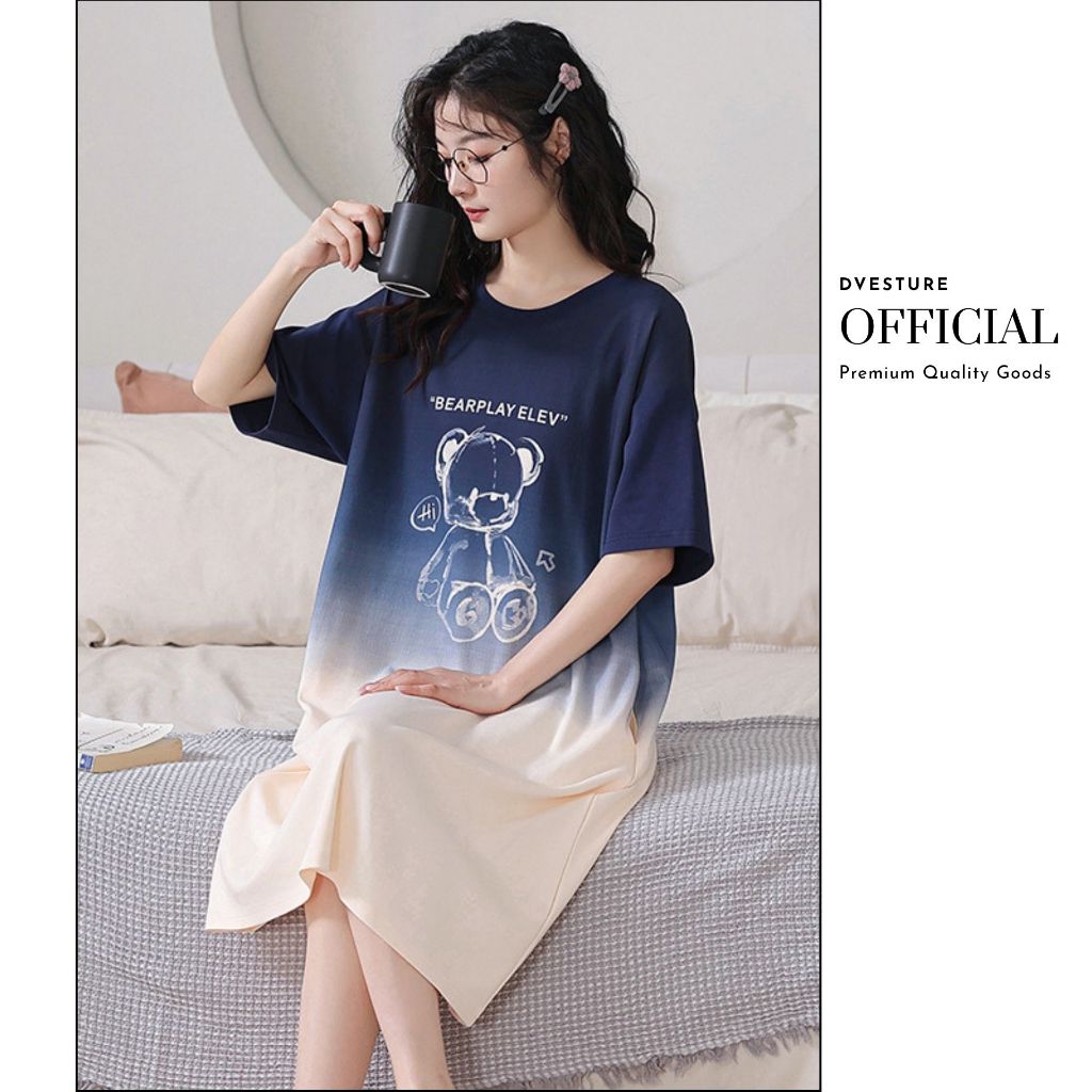 Pekanbaru Daster Piyama Baju Tidur Wanita Motif Korea P2-C