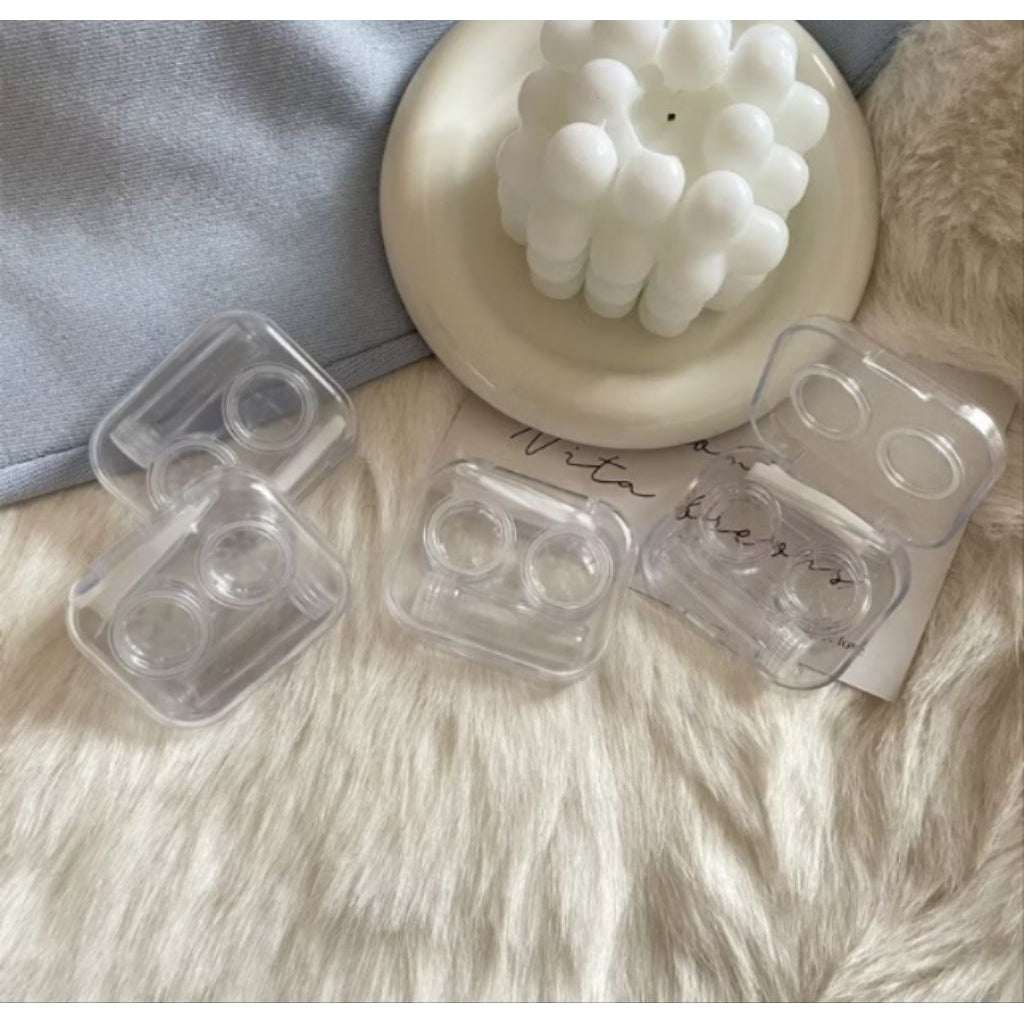Pekanbaru Travelkit Softlens Lengkap Kotak Softlens Transparan Premium