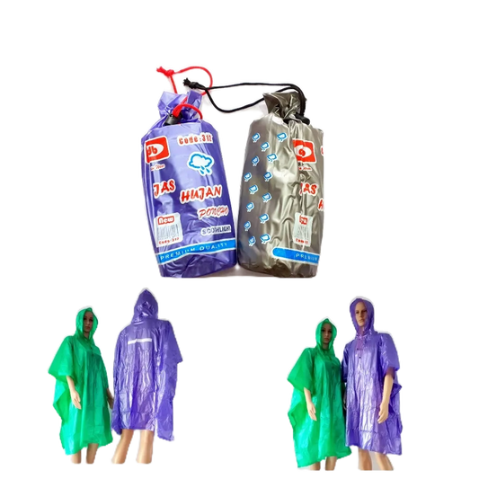 Pekanbaru Jas Hujan Poncho Tebal Db-312