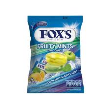 Permen Fox's / Foxs Candy / Crystal Clear Candies / Barley Mint & Cherry Mints / Lemon & Apple - COD