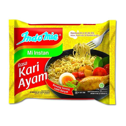 Pekanbaru Indomie Kari Ayam 72 Gr Pak