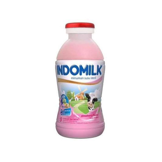Pekanbaru Indomilk Susu Cair Strawberry 190Ml Btl