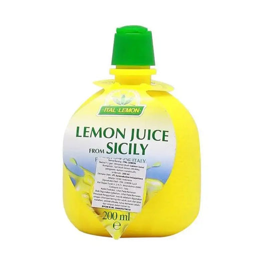 Pekanbaru Ital Lemon Juice 100% From Sicily 200Ml