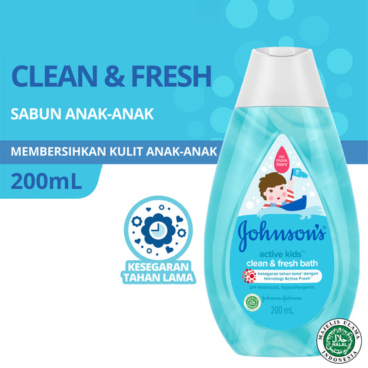 Pekanbaru J&J Baby Bath Active Fresh 200Ml