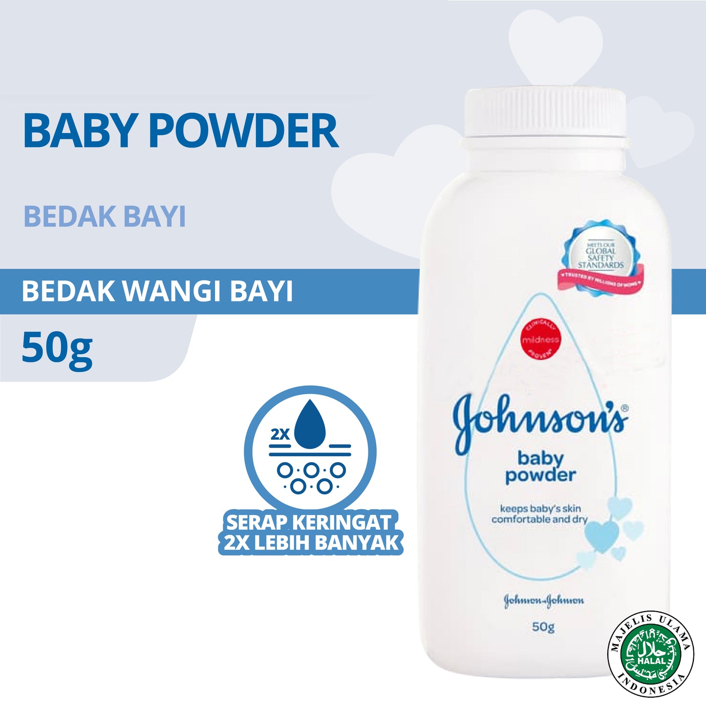 Pekanbaru J&J Baby Powder 50Gr