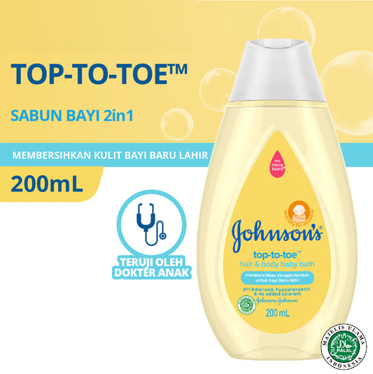 Pekanbaru J&J Baby Wash Top To Toe 200Ml Btl