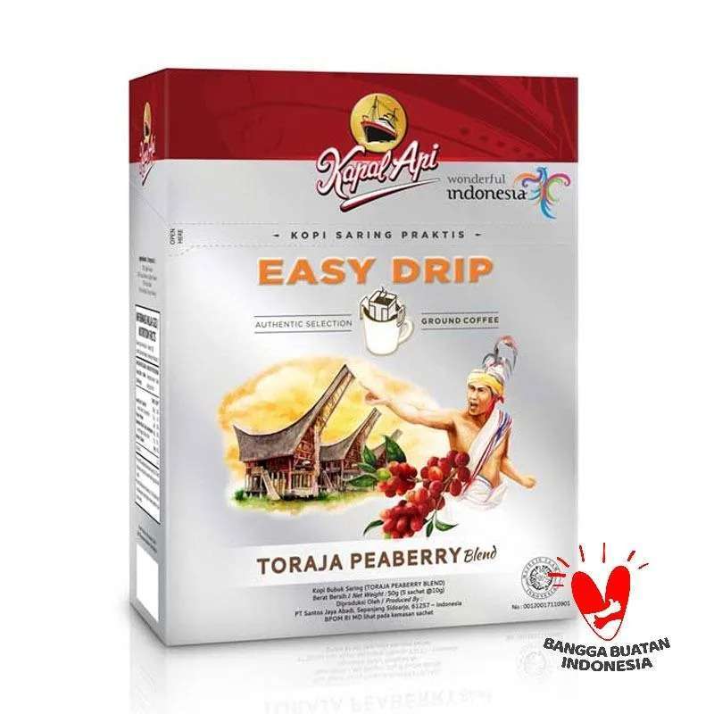 Pekanbaru Kapal Api Easy Drip Trj Peaberry Blnd 5S
