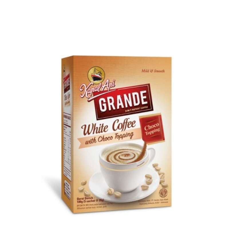 Pekanbaru Kapal Api White Coffee Grande [5 Sachet X 20 G]