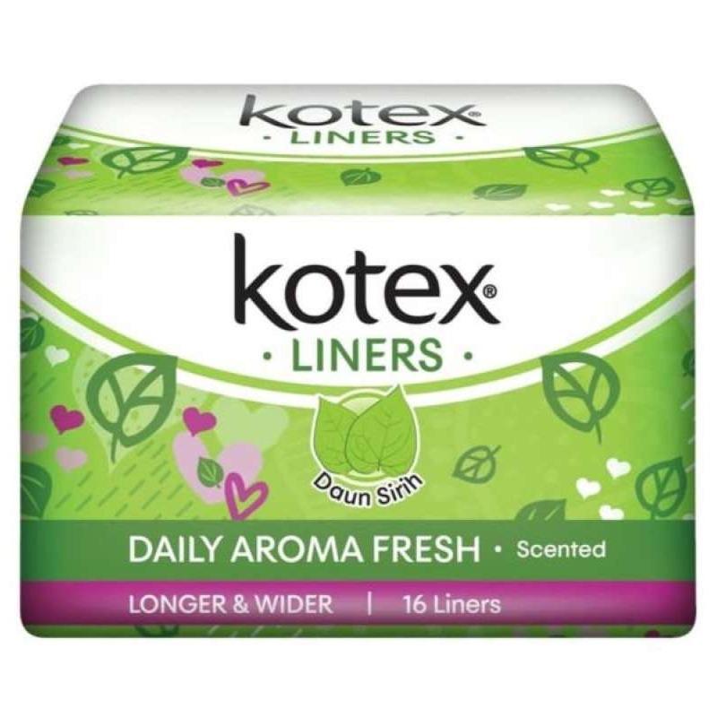 Pekanbaru KOTEX LINERS FRESH LONGERWIDER DAUN SIRIH [16 PADS]
