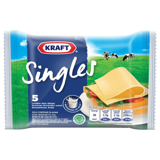 Pekanbaru Kraft Cheddar Single Slice 5S Pak