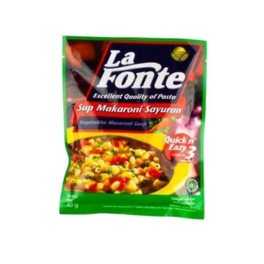 Pekanbaru La Fonte Sup Makaroni Sayuran 40Gr Pak
