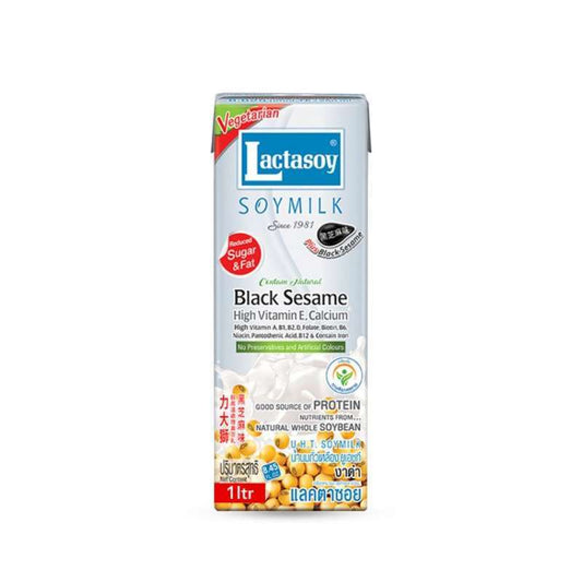 Pekanbaru Lactasoy Soymilk Black Sesame 1Ltr