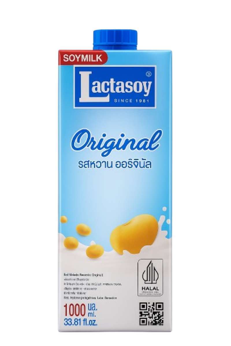 Pekanbaru Lactasoy Soy Milk Uht Sweetened 1Lt Tta