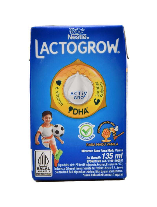 Pekanbaru Lactogrow Uht Vanilla Madu 135Ml