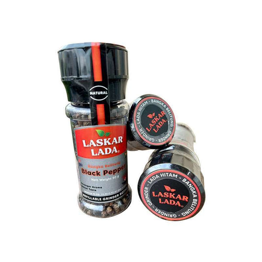 Pekanbaru Laskar Lada Black Pepper With Grinder 50Gr