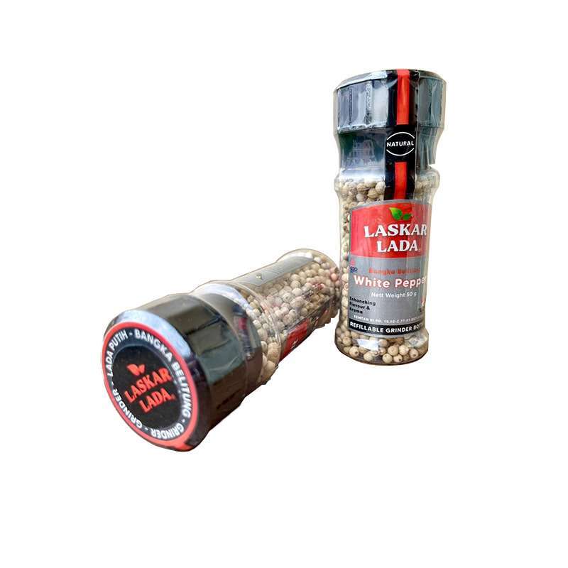 Pekanbaru Laskar Lada White Pepper With Grinder 50Gr