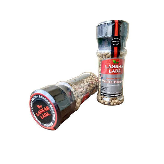 Pekanbaru Laskar Lada White Pepper With Grinder 50Gr