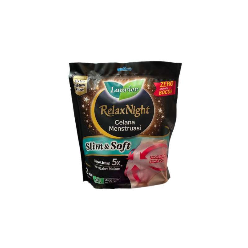 Pekanbaru LAURIER RELAX NIGHT CELANA MENSTRUASI XXL 2 PIECES