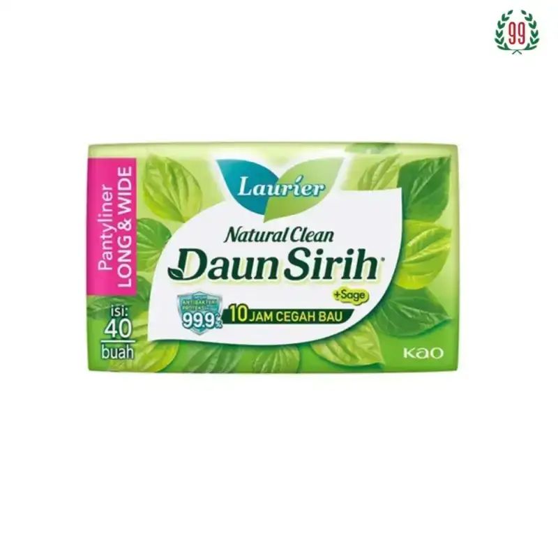 Pekanbaru LAURIER PANTYLINER NATURAL CLEAN LONG 40s