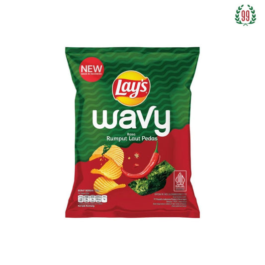 Pekanbaru Lay'S Wavy Spicy Seaweed 105Gr