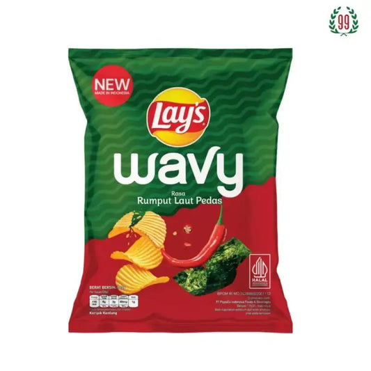 Pekanbaru Lay'S Wavy Spicy Seaweed 64Gr