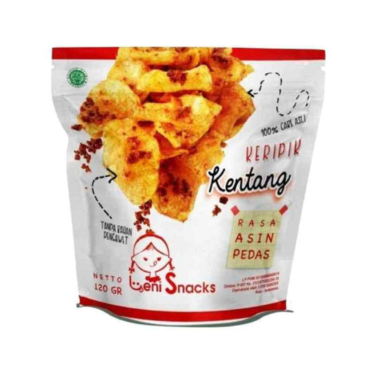 Pekanbaru Leny Snack Keripik Kentang Asin Pds 120G