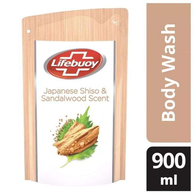Pekanbaru LIFEBUOY BODY WASH JAPANESE SHISO & SANDALWOOD SCENT [1 POUCH x 825 ML]