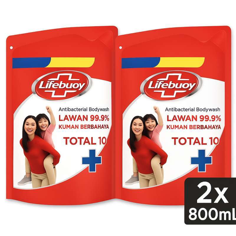 Pekanbaru LIFEBUOY BODY WASH TOTAL 10 [2 X 800G]