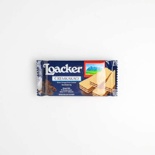 Pekanbaru Loacker Cream Cacao Wafer 45Gr Pak