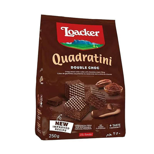 Pekanbaru Loacker Double Choc Wafer 250 Gr