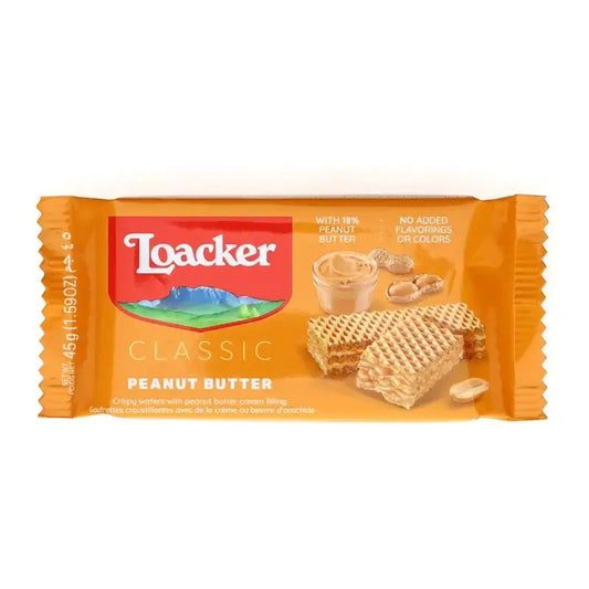 Pekanbaru Loacker Peanut Butter Wafer 45Gr