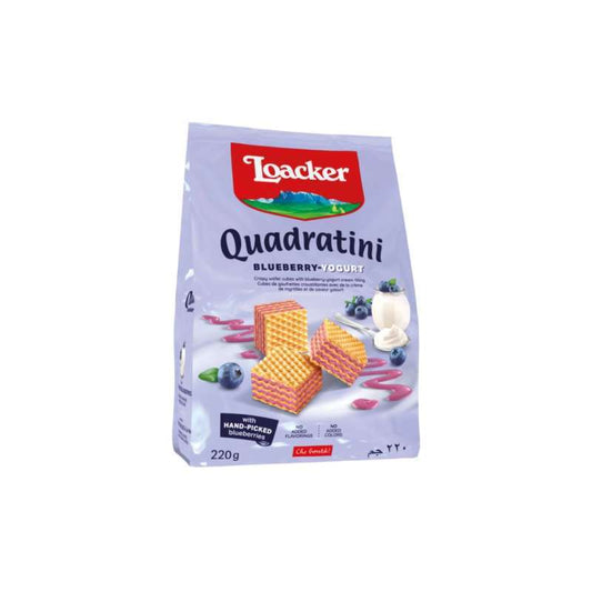 Pekanbaru Loacker Quadratini Blueberry Yougurt 220G