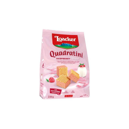 Pekanbaru Loacker Quadratini Raspberry Yougurt 220G
