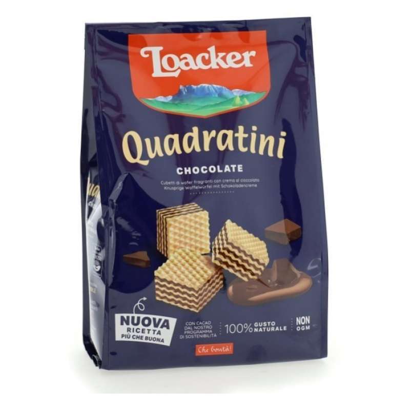 Pekanbaru Loacker Quadratini Kakao 250Gr Pak